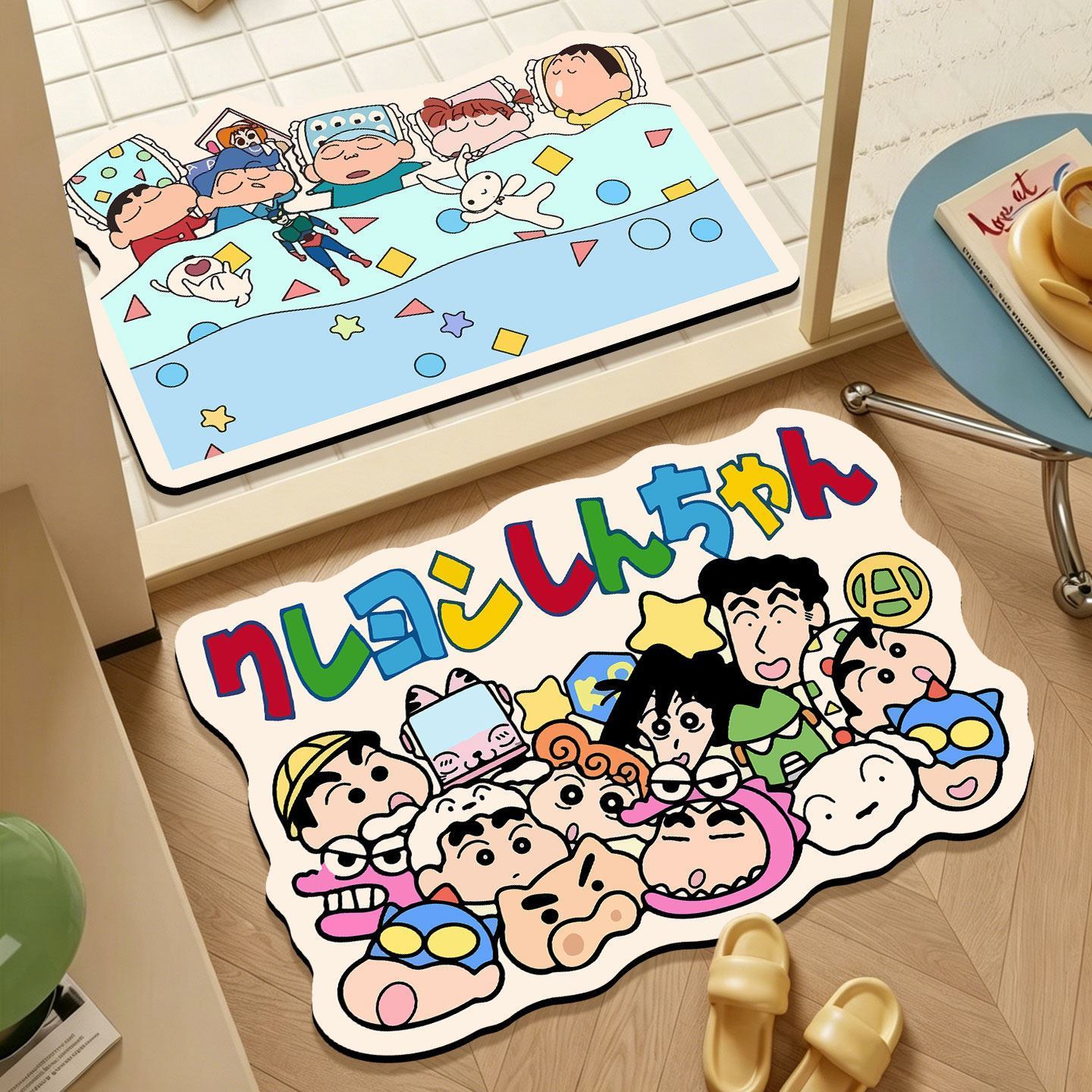 Home Bathroom Floor Mats - Коврик для ванной с рисунком «Крейон