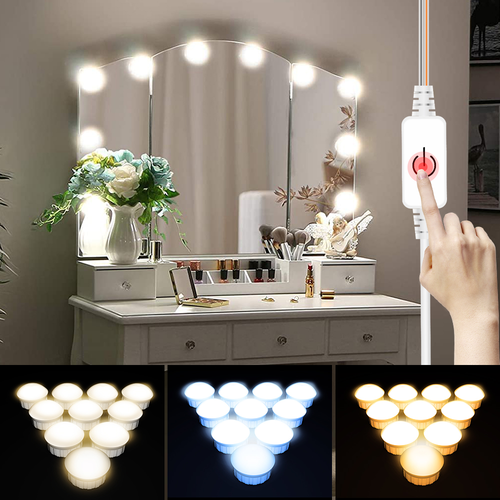 Home Theater Bathroom - Светодиодная лампа для зеркала с USB-питанием,