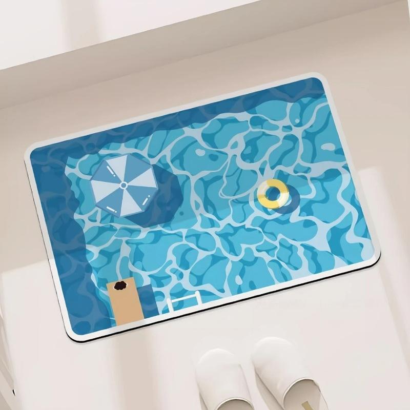 Jet Home Bathroom Mats - Резиновый противоскользящий коврик для ванной комнаты,