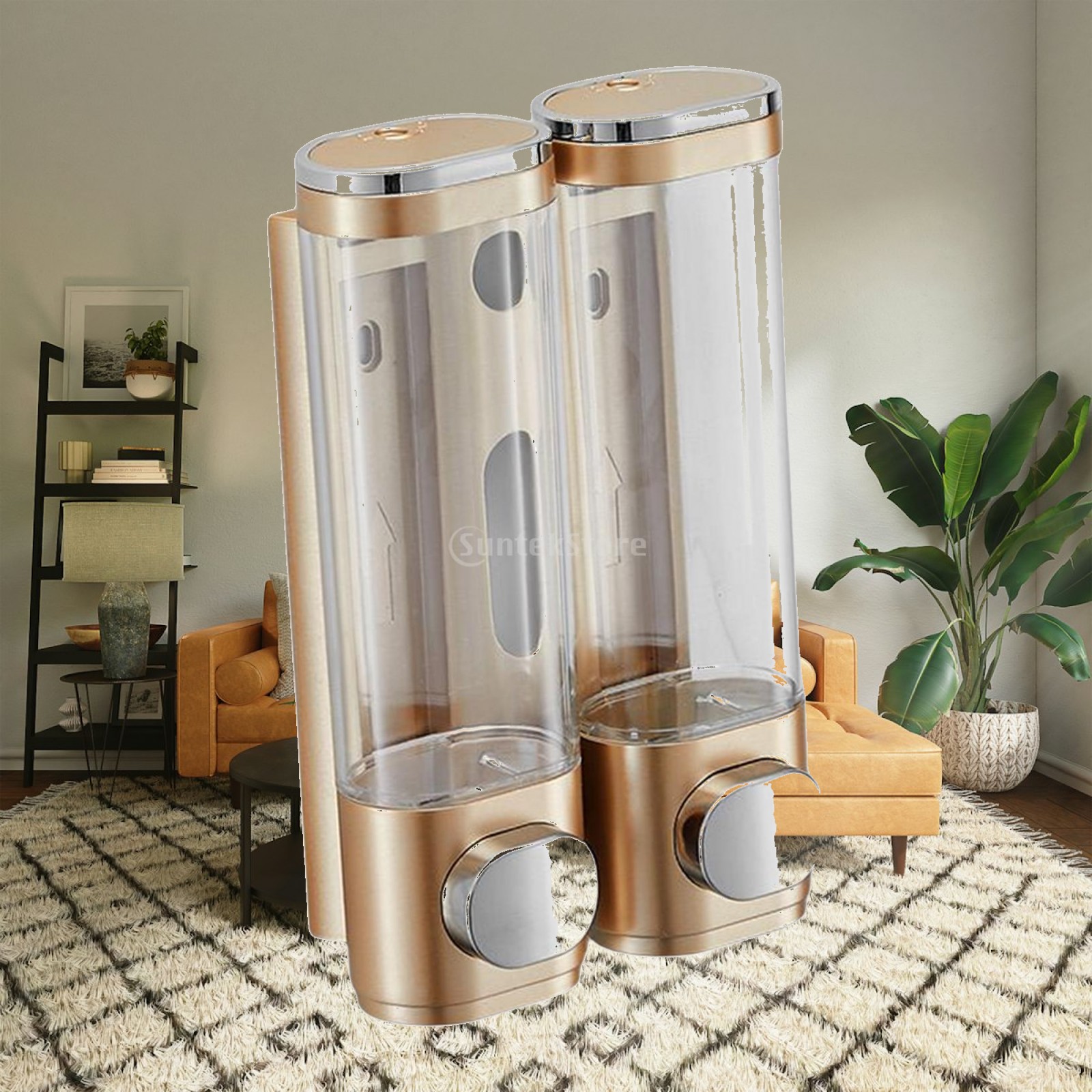 Home Bathroom Wall Soap Dispenser - Настенный дозатор для мыла, пластиковый, ручной,