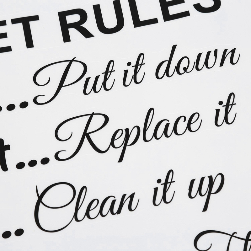 AS60-10X Правила для унитаза В – обзор и цена Home Bathroom Rules