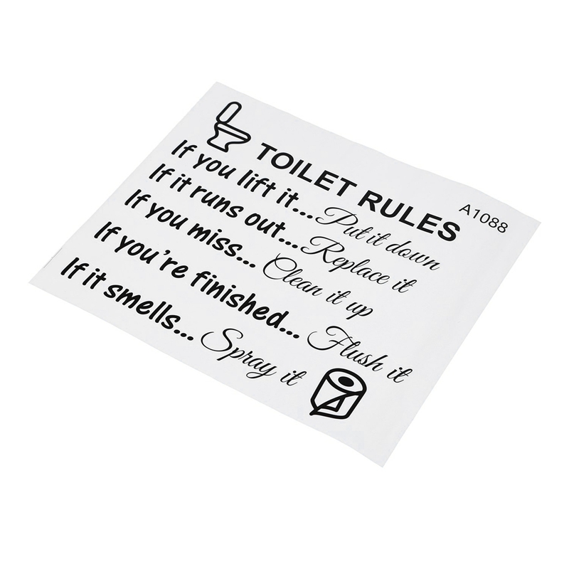 AS60-10X Правила для унитаза В – обзор и цена Home Bathroom Rules