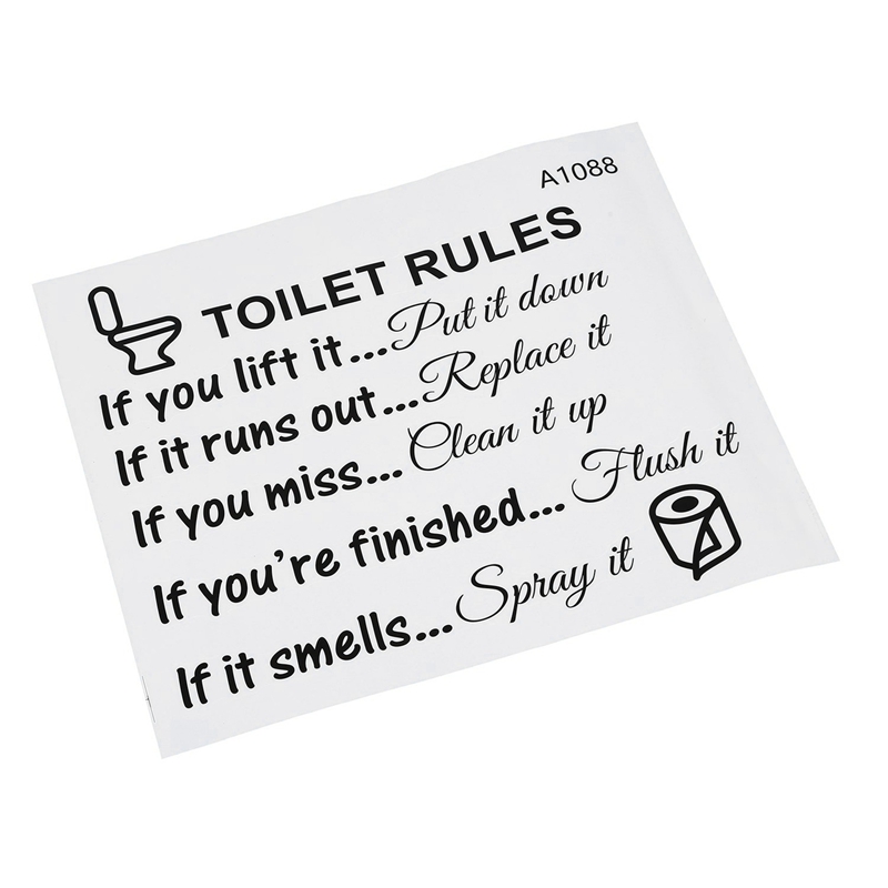 AS60-10X Правила для унитаза В – обзор и цена Home Bathroom Rules