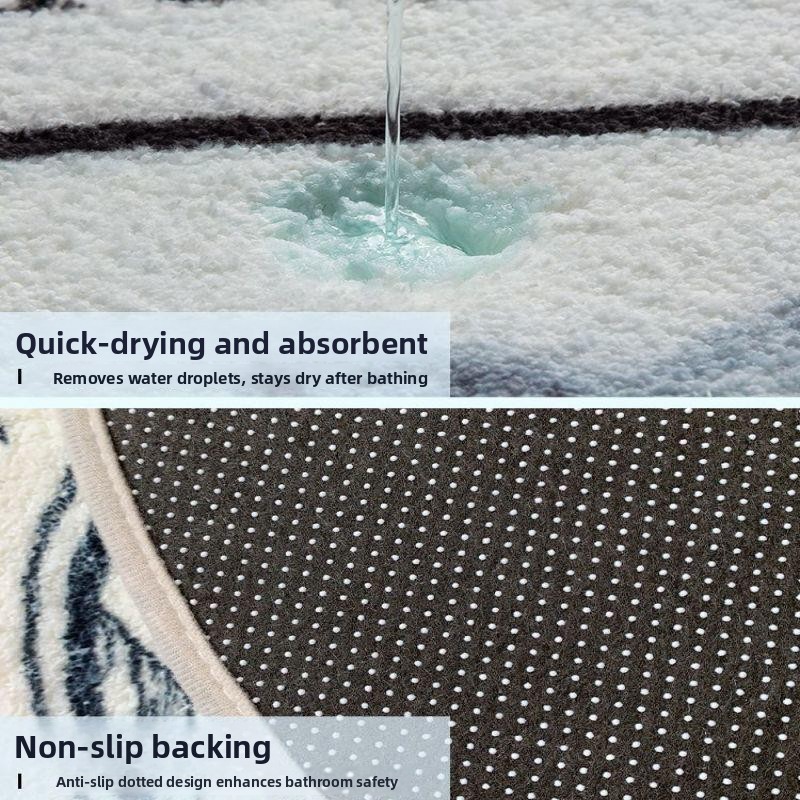 Противоскользящий коврик для в – обзор и цена Home Bathroom Floor Mats