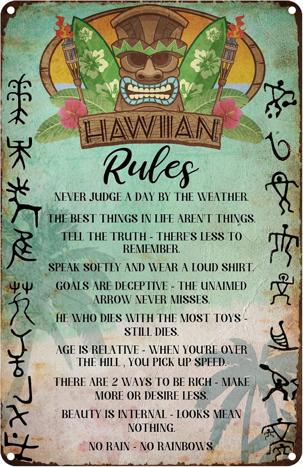 Винтажная жестяная табличка «П – обзор и цена Home Bathroom Rules