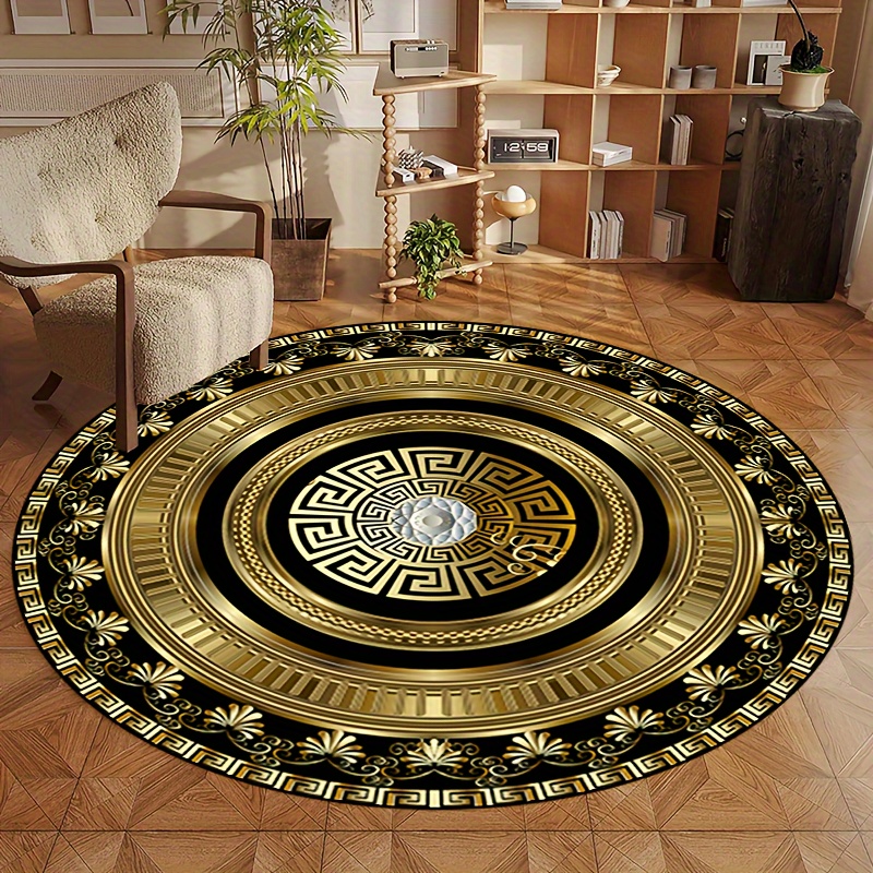 Круглый ковер с узором «гречес – обзор и цена Home Bathroom Floor Mats