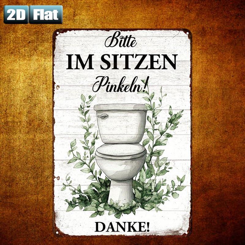 Ретро-металлическая табличка « – обзор и цена Home Bathroom Rules