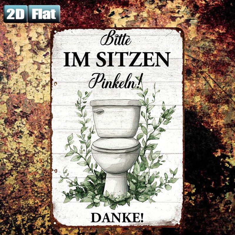 Ретро-металлическая табличка « – обзор и цена Home Bathroom Rules